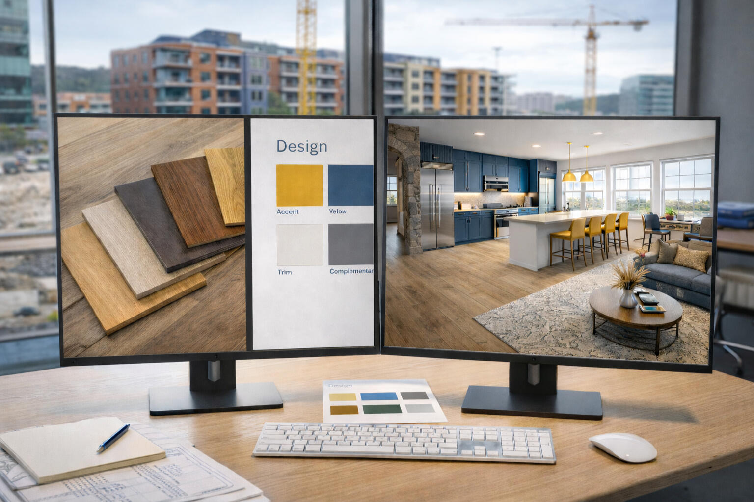 Avoids costly change orders by visualizing finishes and materials early.